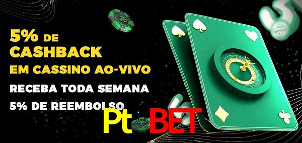 Promoções do cassino ao Vivo Pt Bet